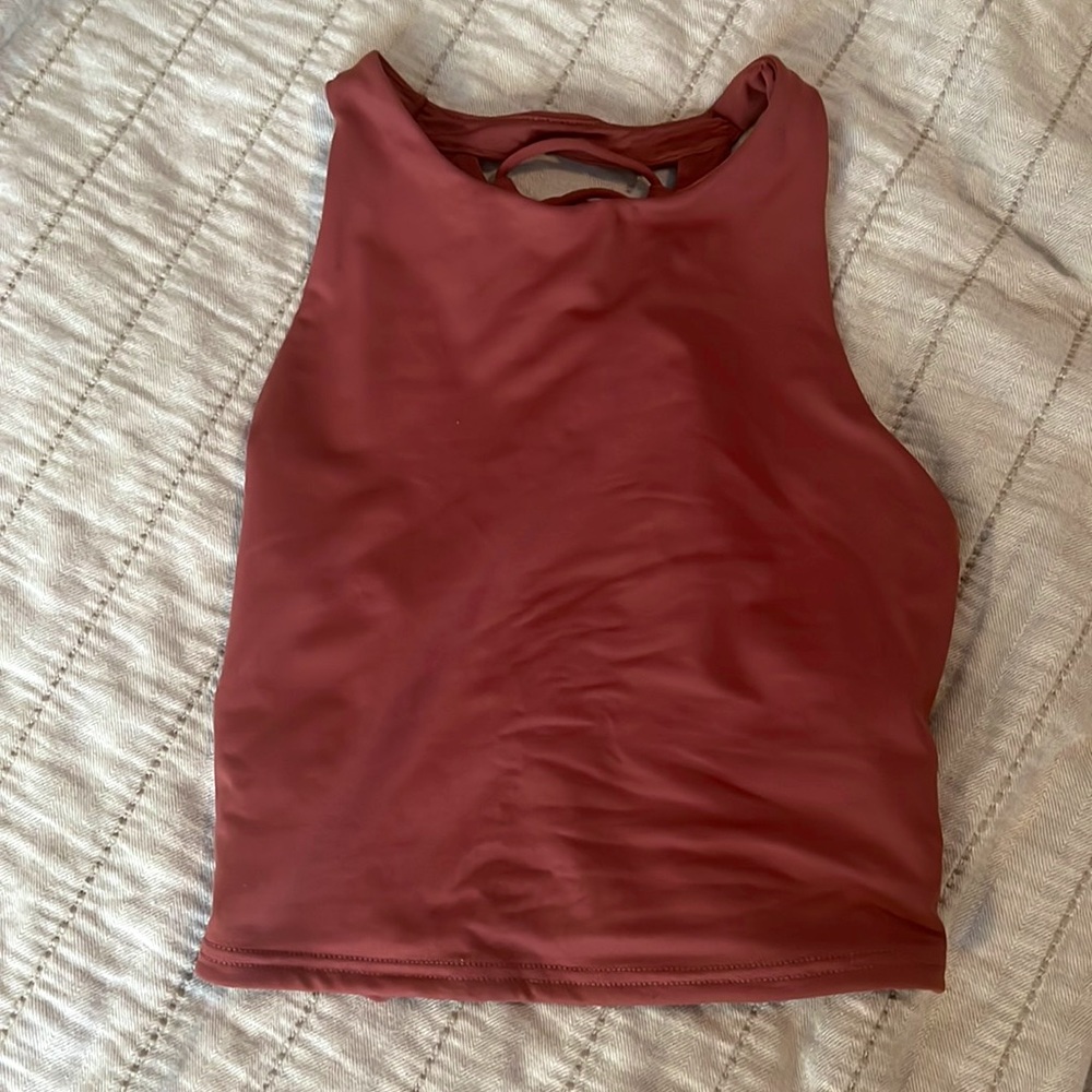 Alo Yoga Movement Bra Top Rosewood